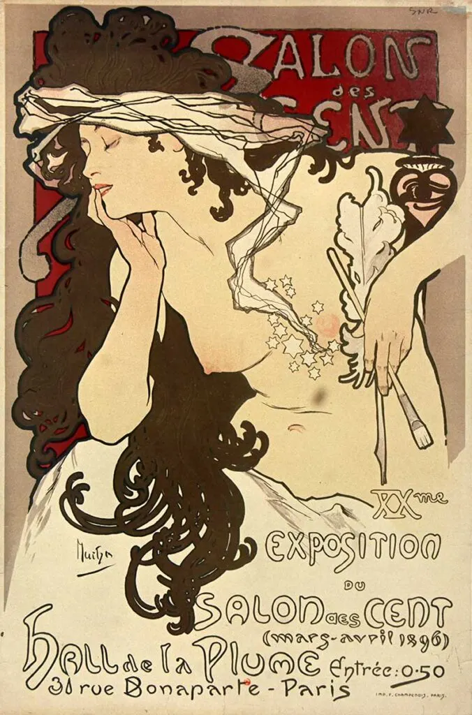 Much Salon Des Cents poster 1901