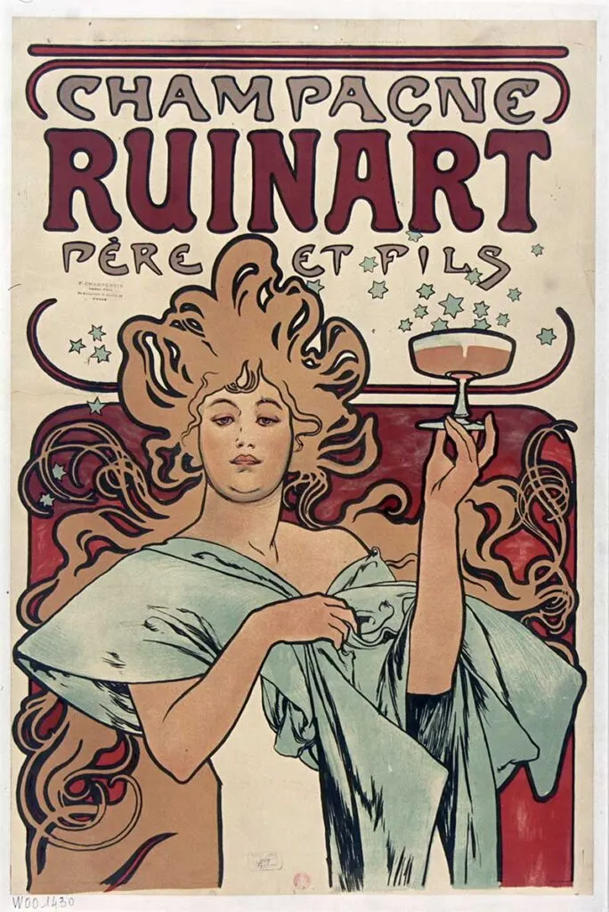 Alphonse Mucha Advertisement for champagne