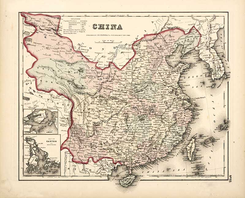 Coltons Map of China