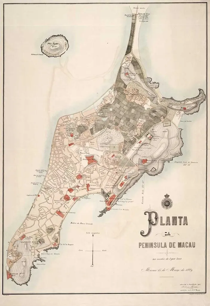 Old Map of Macau