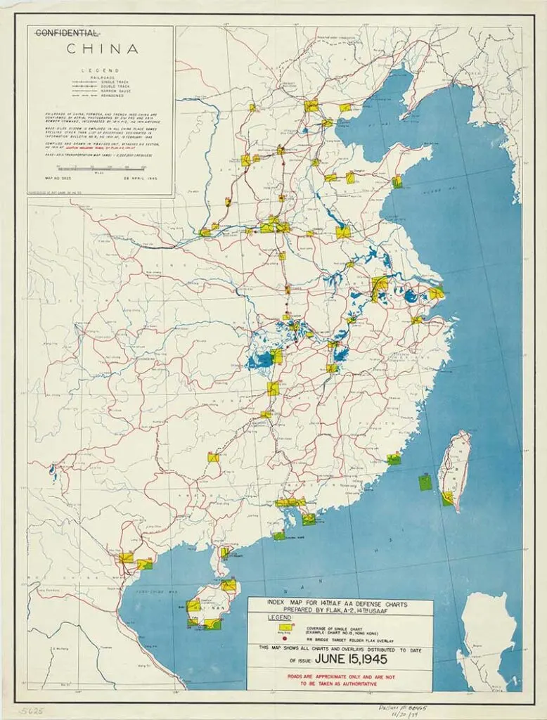 1945 Map of Railroads