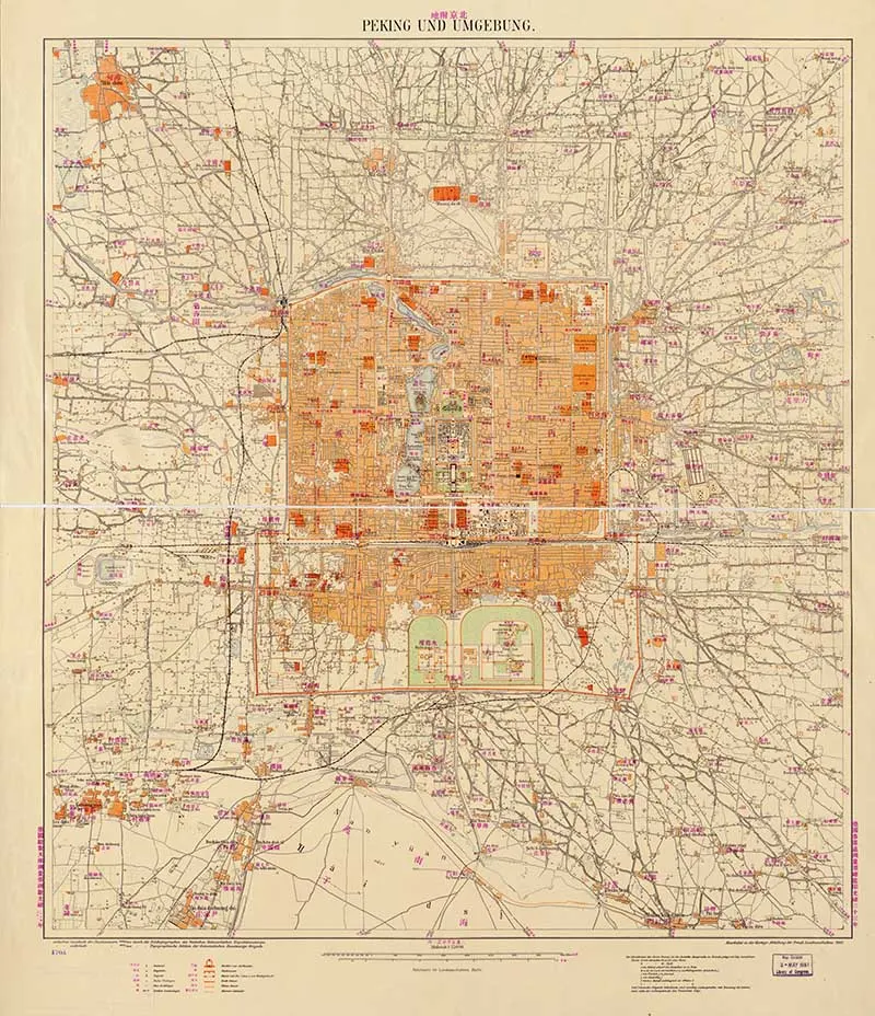 1907 map of Peking