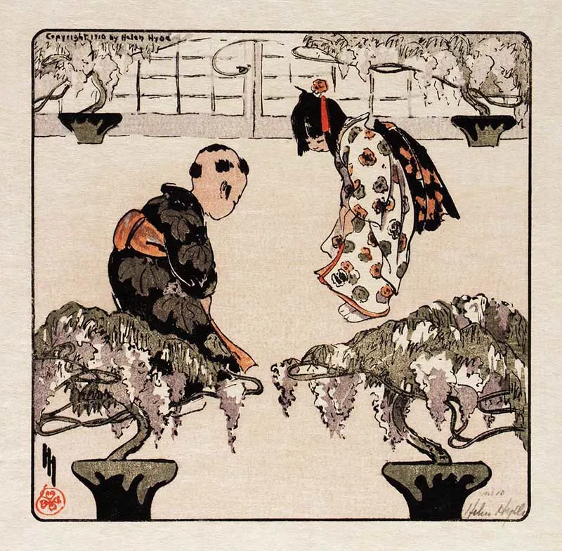 The Greeting 1910 Print