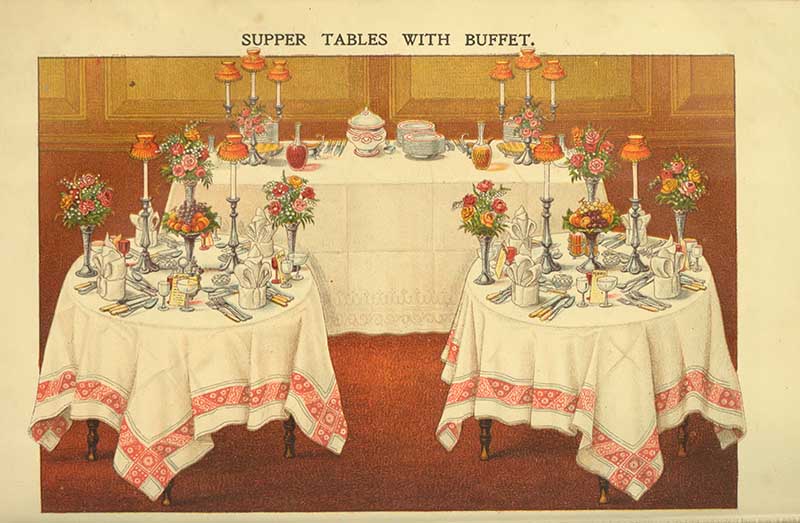 Mrs Beeton Supper Tables With Buffet