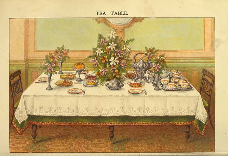 Mrs Beeton Tea Table