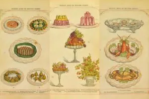 Mrs Beeton's food illustrations