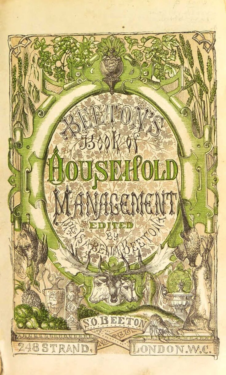 Cover of the Book of Household Management Mrs Beeton