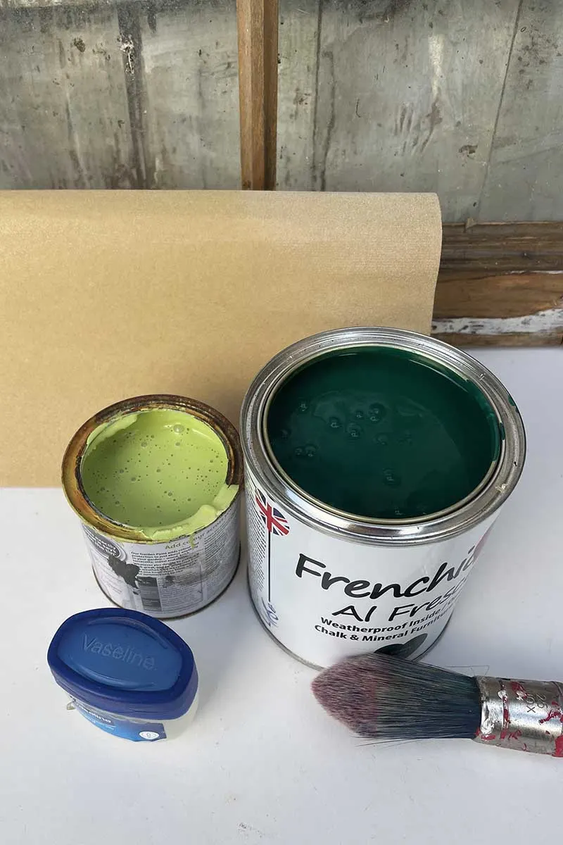 Green paints used