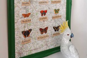 DIY butterfly wall art decoration