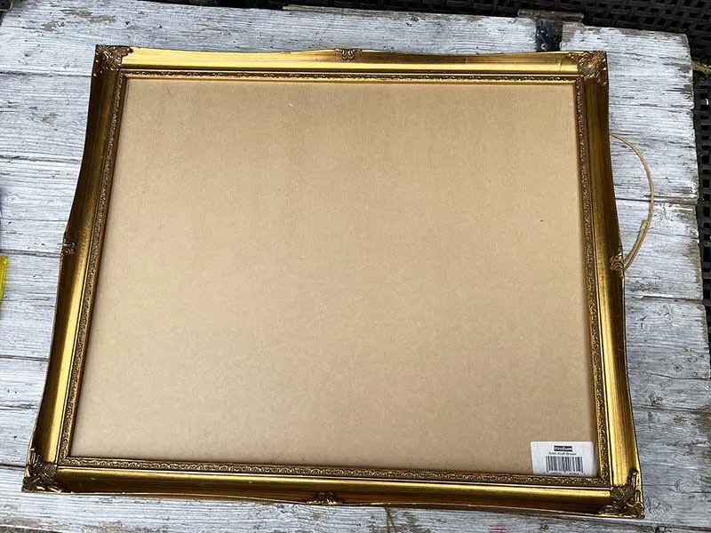 Foam board in frame