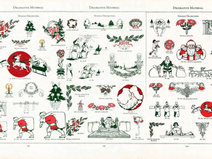 Christmas decorative prints