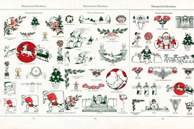 Christmas decorative prints