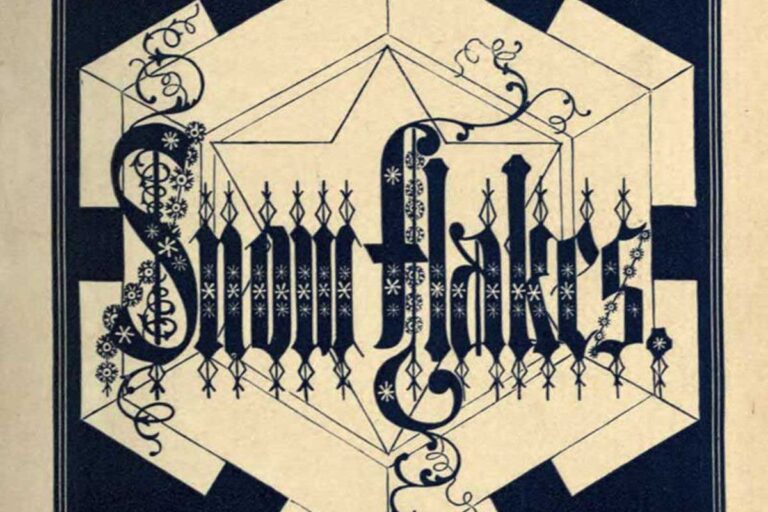 Vintage snowflake prints