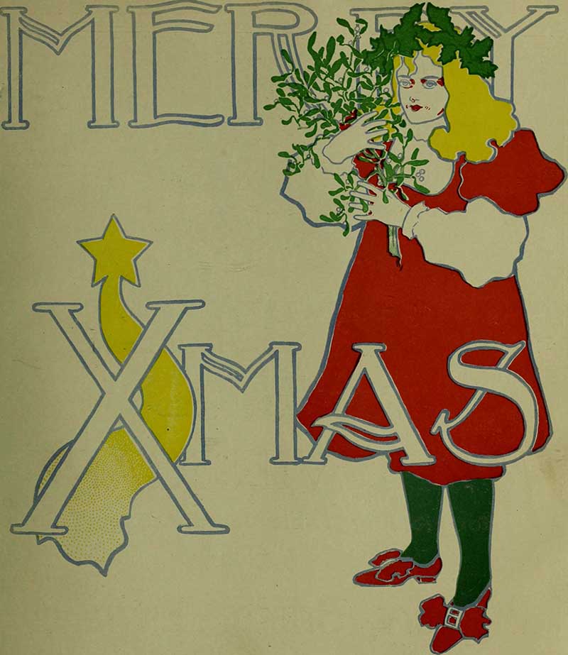 Art Nouveau Christmas from Canadian Grocer Magazine 1898