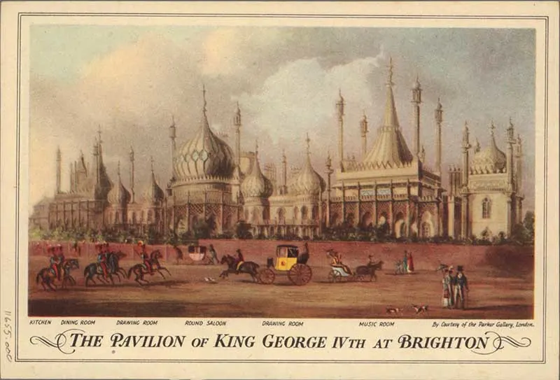 1824 postcard Brighton Pavilion