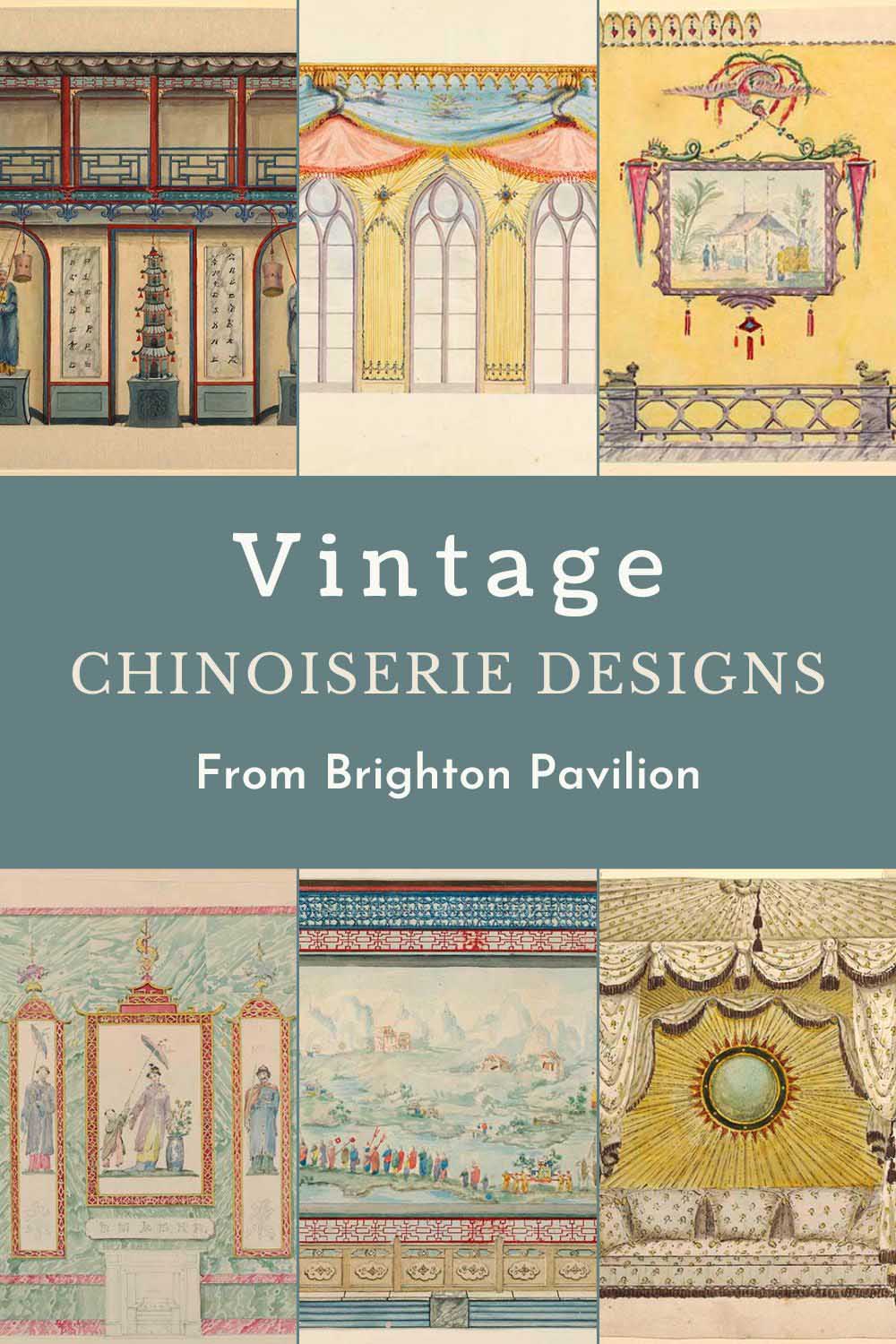 vintage chinoise prints Brighton Pavilion