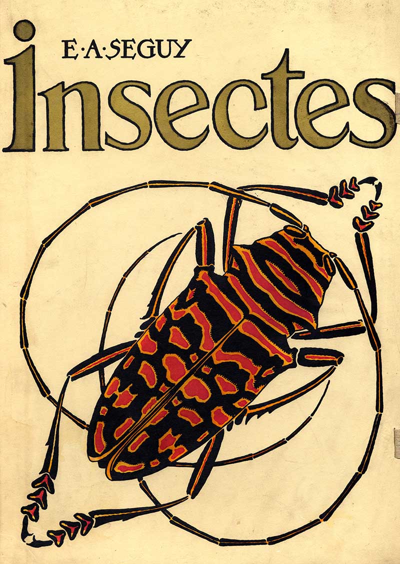 Book cover to E.A. Seguy's insects