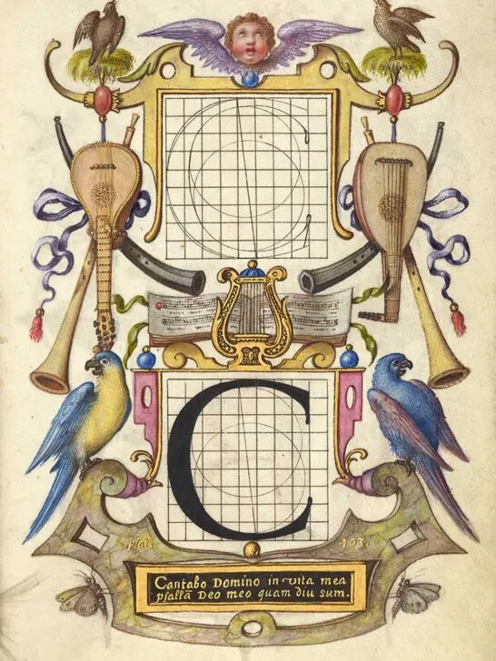 Guide for Constructing the Letter C; Joris Hoefnagel