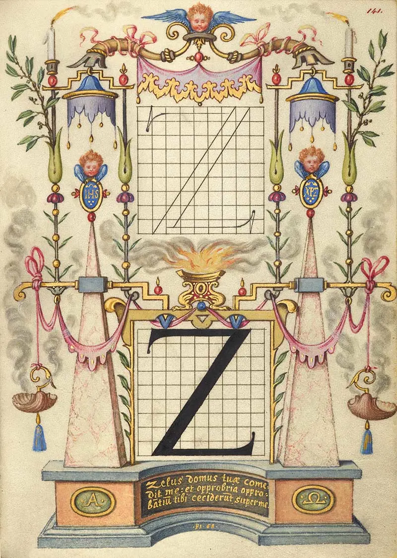 Guide for Constructing the Letter Z; Joris Hoefnagel