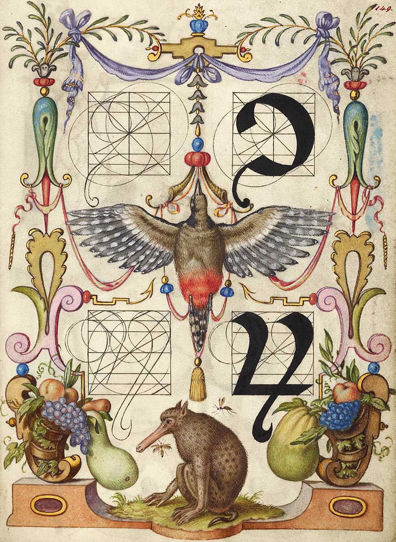 Guide for Constructing the Tironian con and orum; Joris Hoefnagel