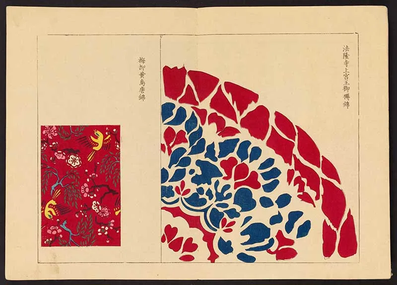 Tradtional Japanese patterns and example of Kachō