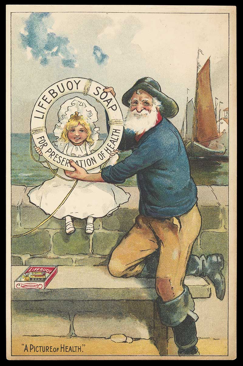 advert for lifebouy soap with fisherman
