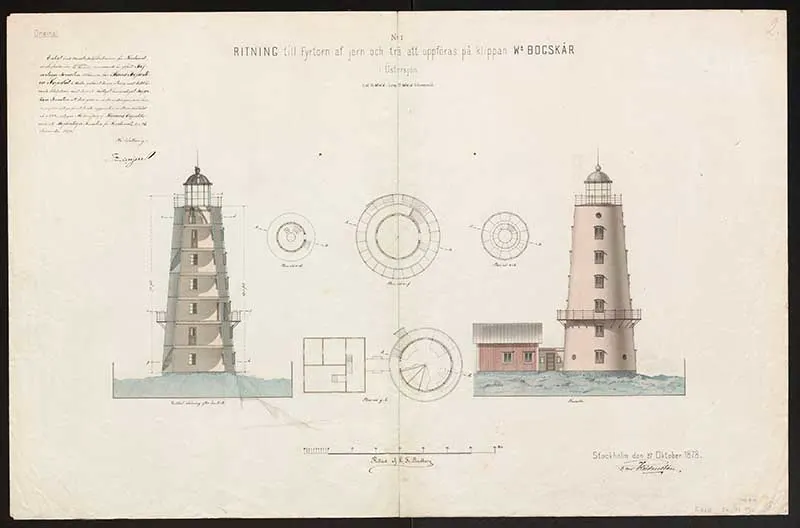Bogskar Finish Lighthouse plans