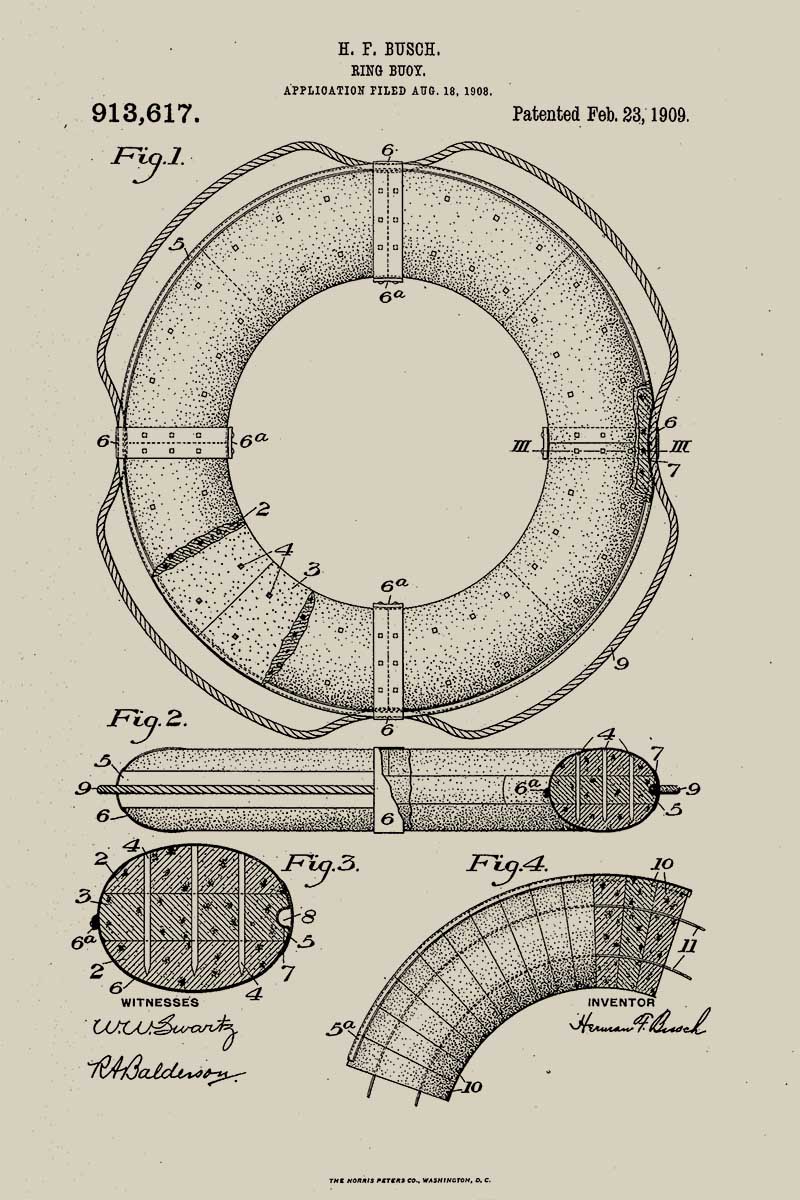 Ring buoy patent