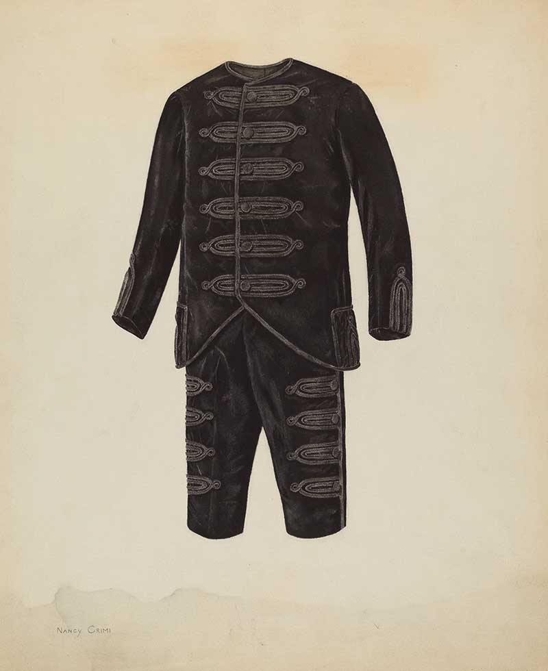 Boys suit from the Index of American Design