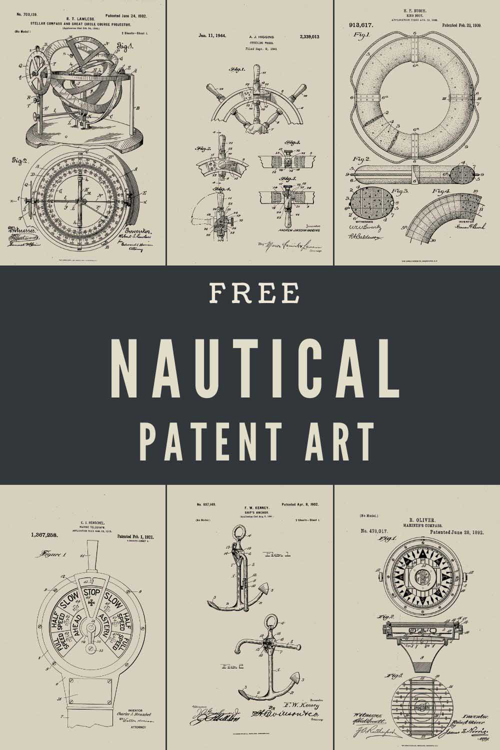 Free Nautical patent art