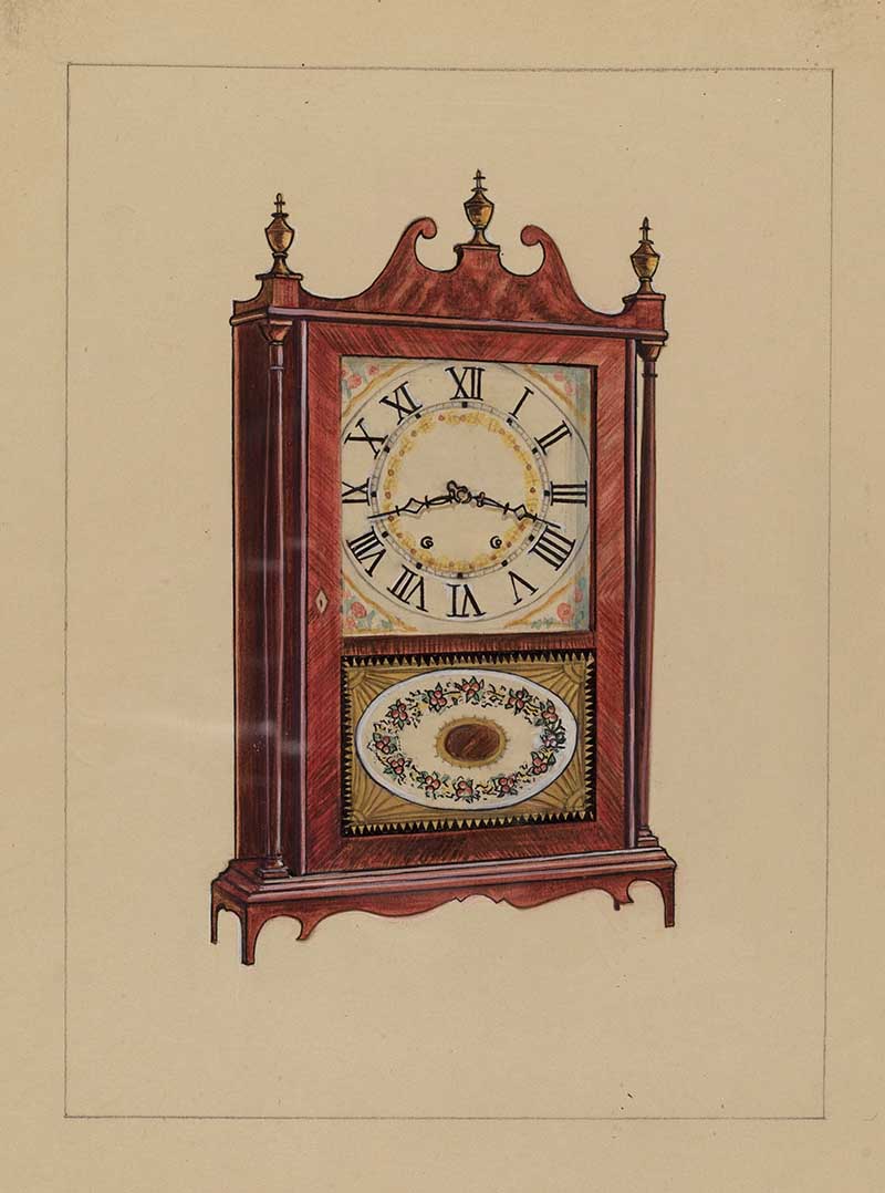 Antique American shelf clock