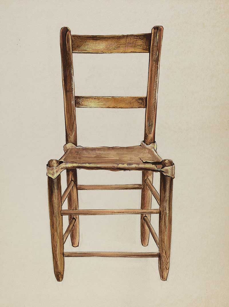wooden side chair
