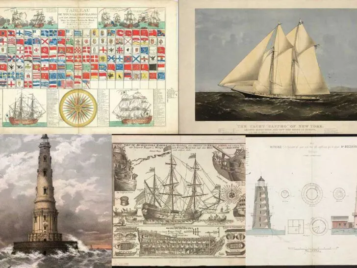 Free vintage nautical images feature