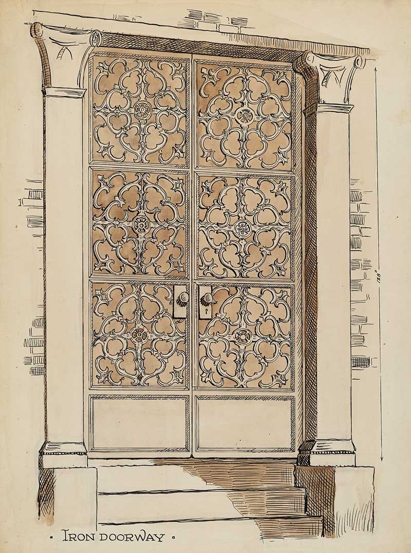 Wrought and Cast Iron Doorway