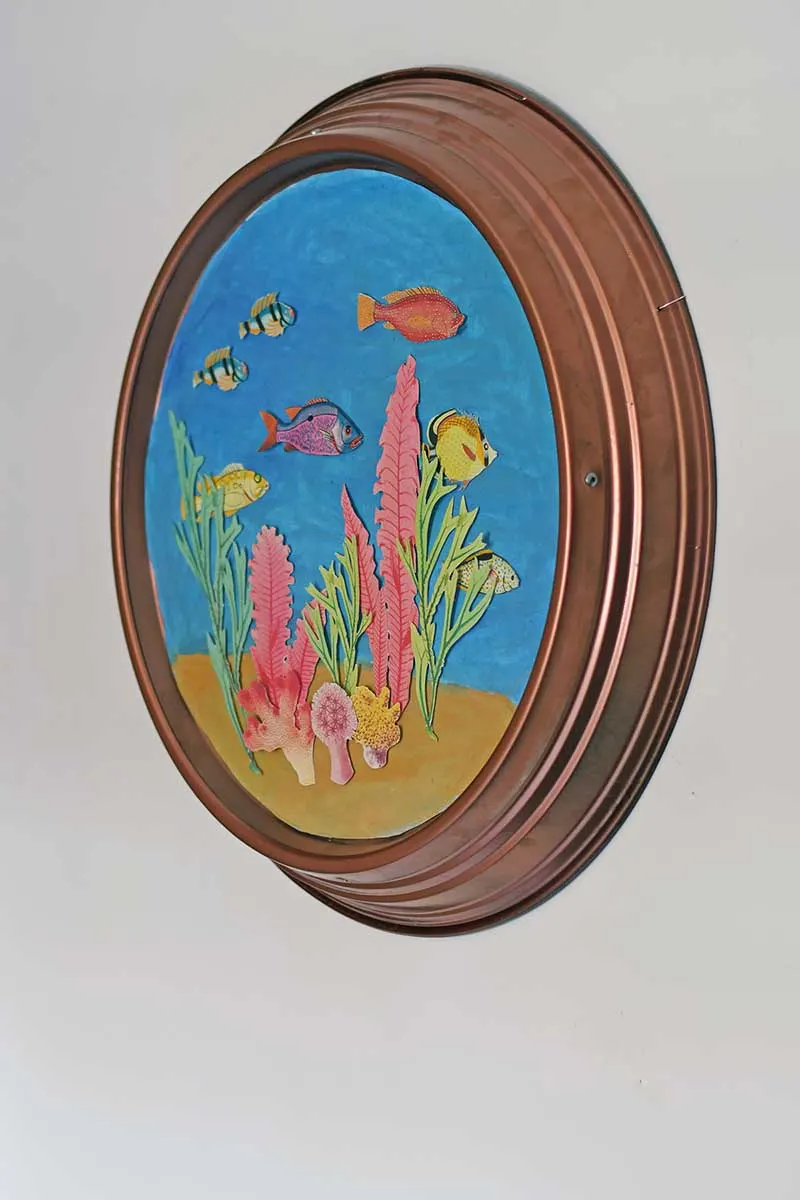 Under the sea collage porthole