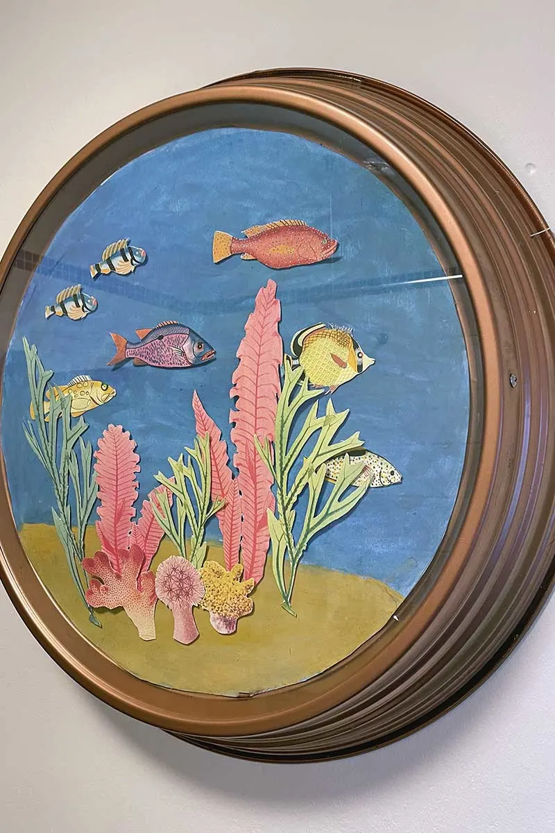 Under the sea collage porthole