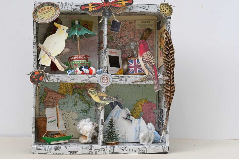 Joseph Cornell style shadow box