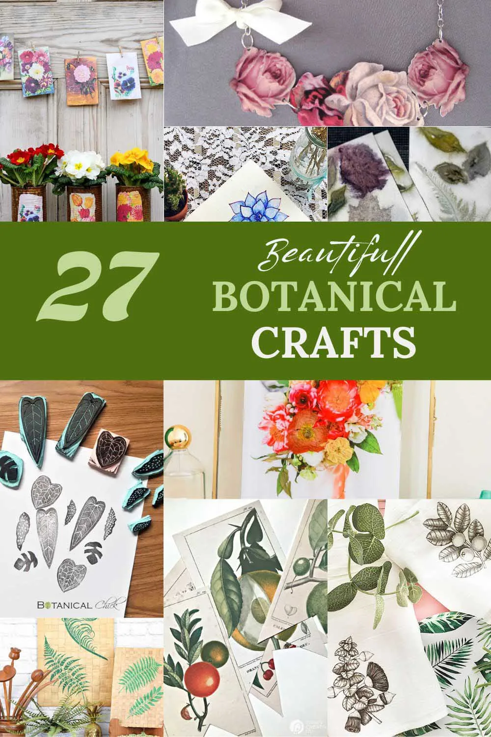 27 beautiful botanical craft ideas