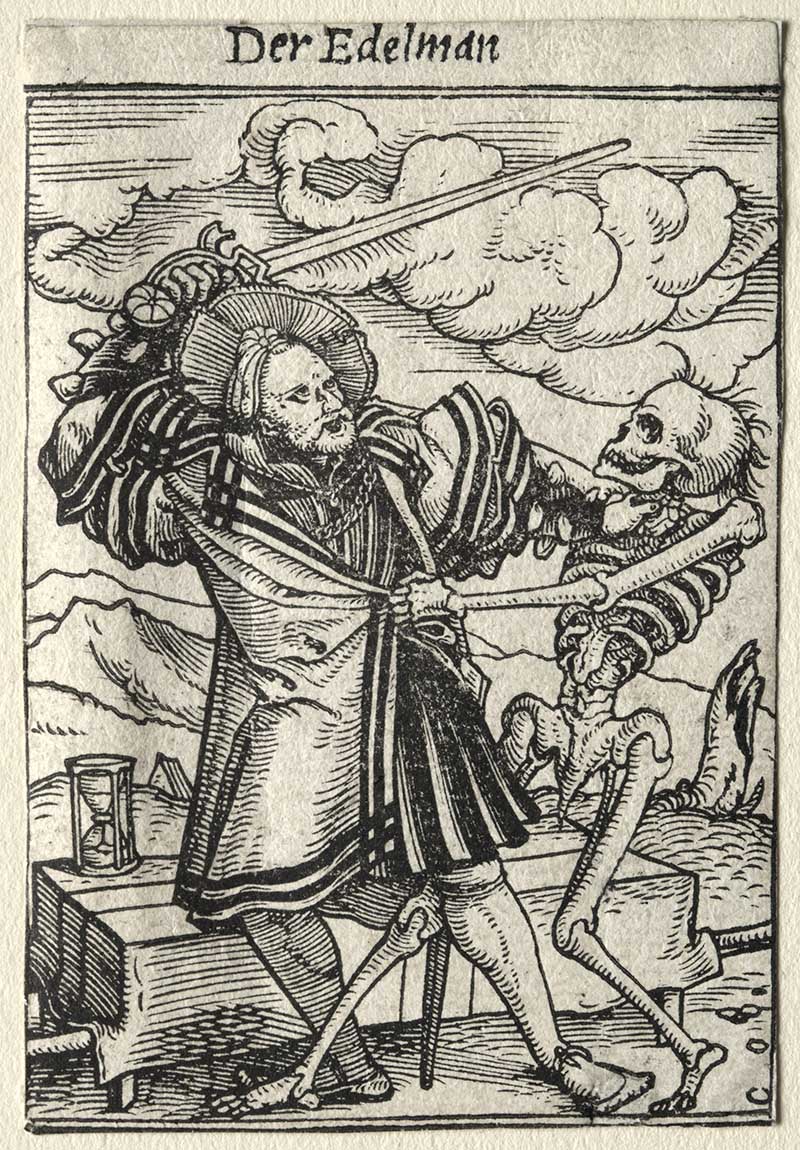 Hans HOLBEIN death dance the nobleman