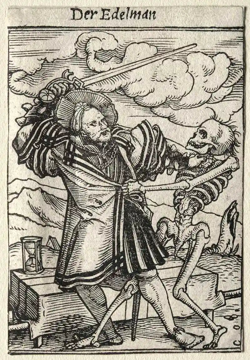 Hans HOLBEIN death dance the nobleman