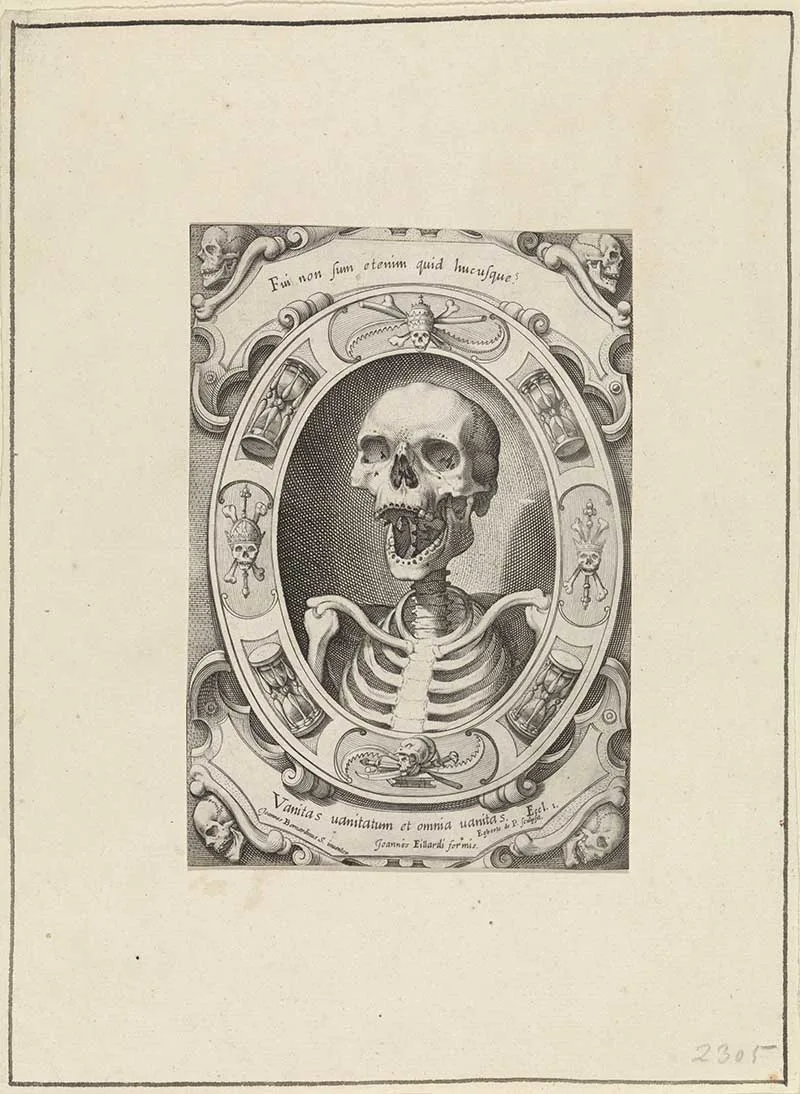 Vintage skeleton bust