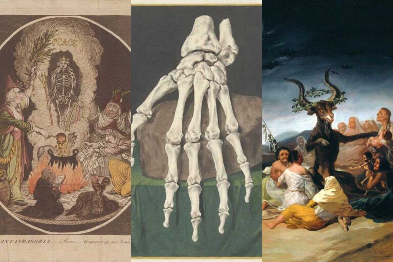vintage Halloween art prints feature