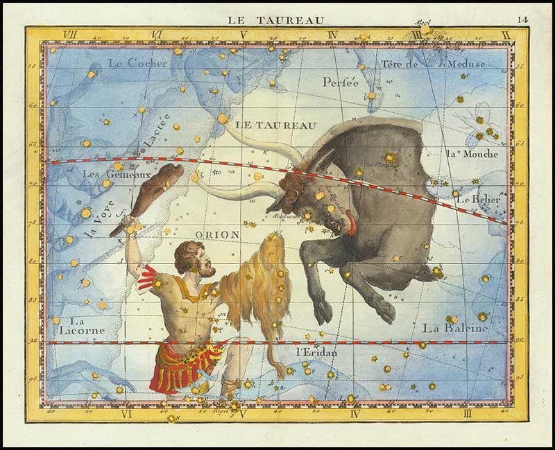 Taurus Constellation print John Flamsteed