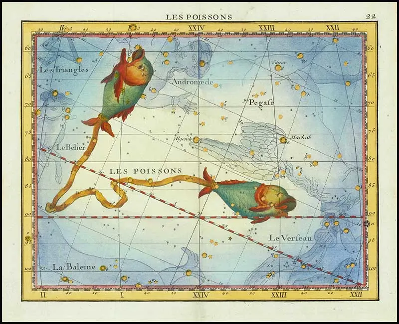 John Flamsteed Pisces star chart