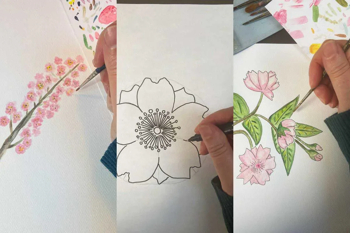 Feature of different cherry blossom tutorials