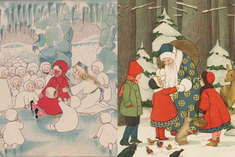 Vintage Christmas Illustrations from Beloved Children’s Books