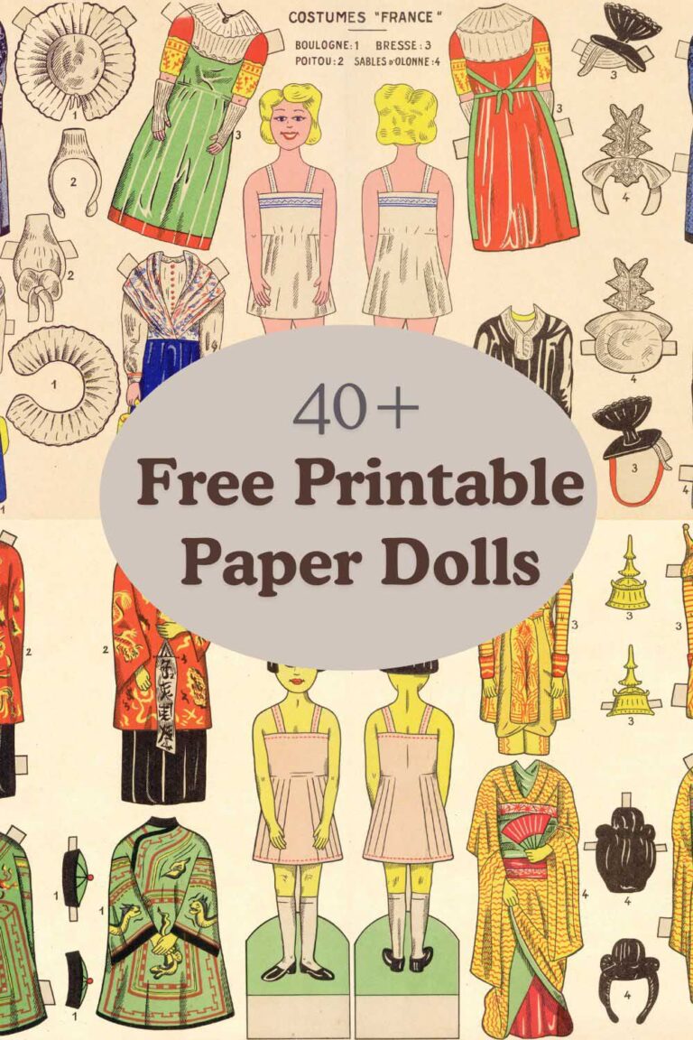 Vintage Paper Dolls: A Retro Delight for Collectors &amp; Crafters ...
