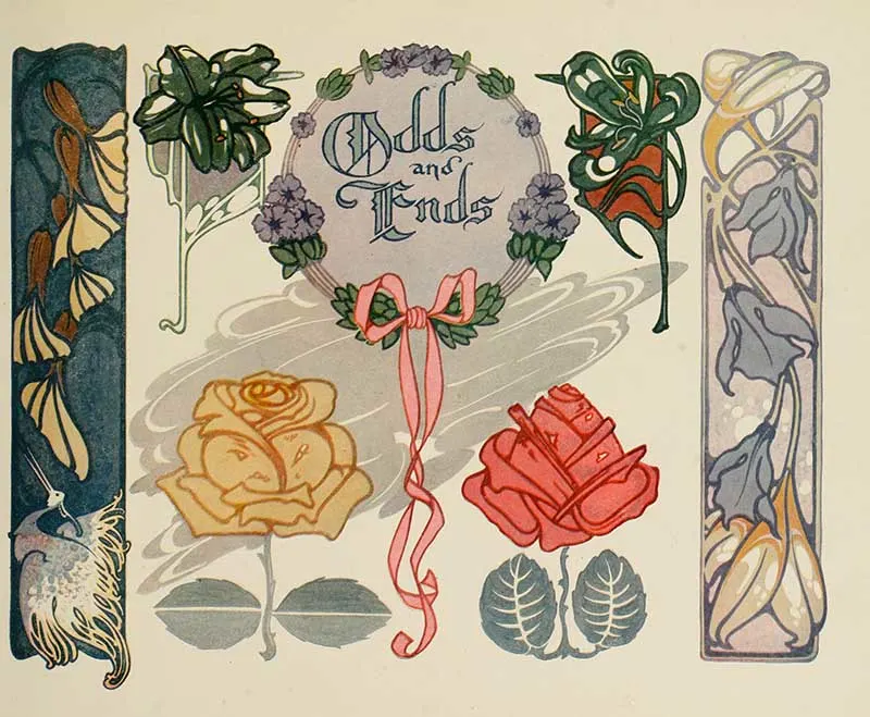 Odds and ends of Vintage ornamental design Strong