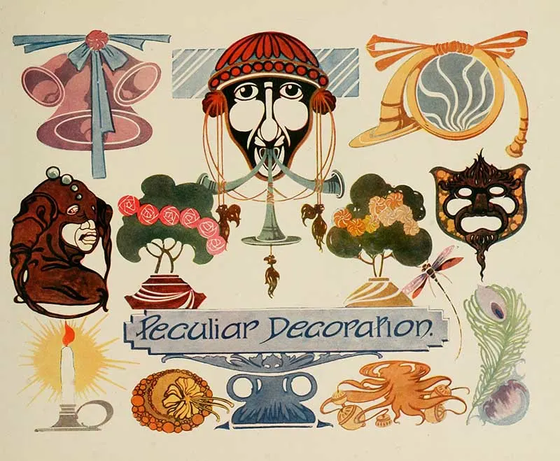 Peculiar Decoration for vintage ornamental design by Strong