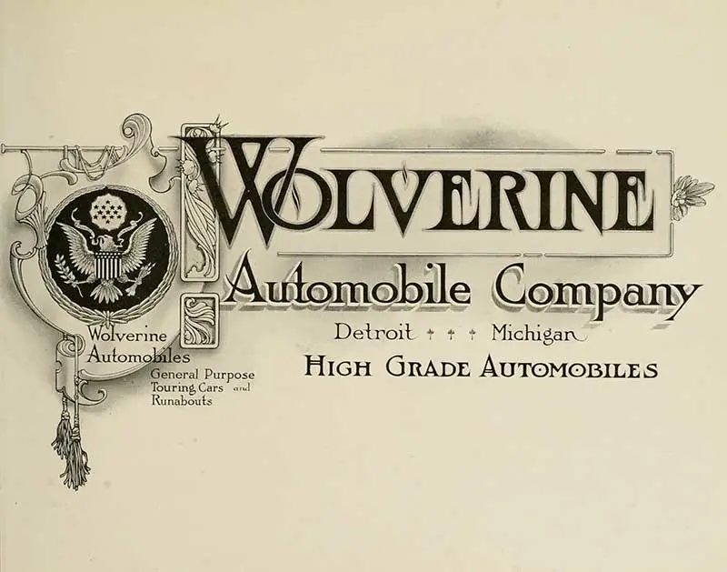 Wolverine automobile vintage typography graphic design by Strong